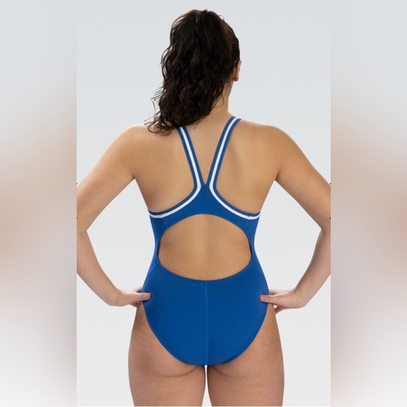 Dolfin Women's Royal Blue One Piece Swimsuit - Picture 3 of 12